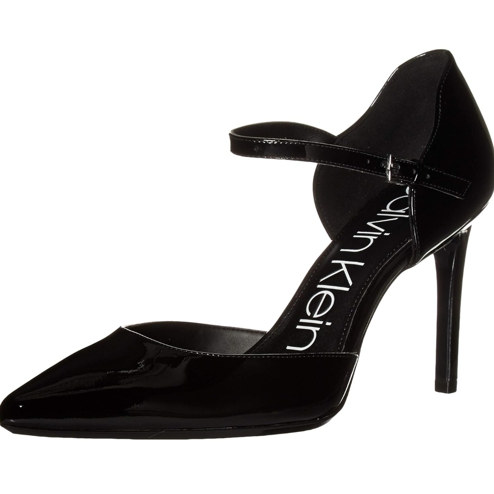 Calvin Klein Glossy Black Heels